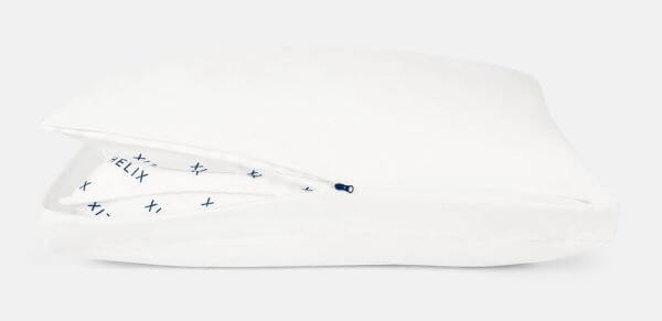 Helix-Adjustable-Pillow-unzipped