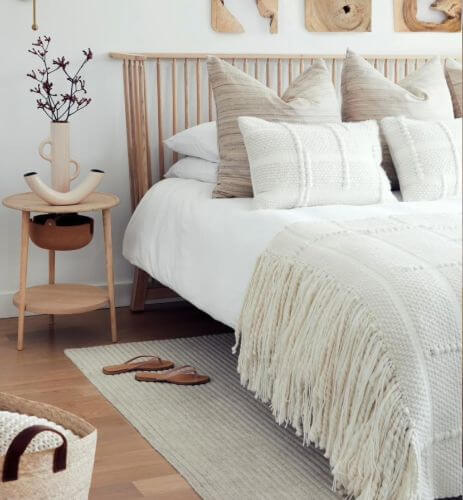 how to layer bedding for designer look