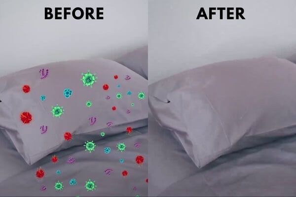 acne-fighting bed sheets